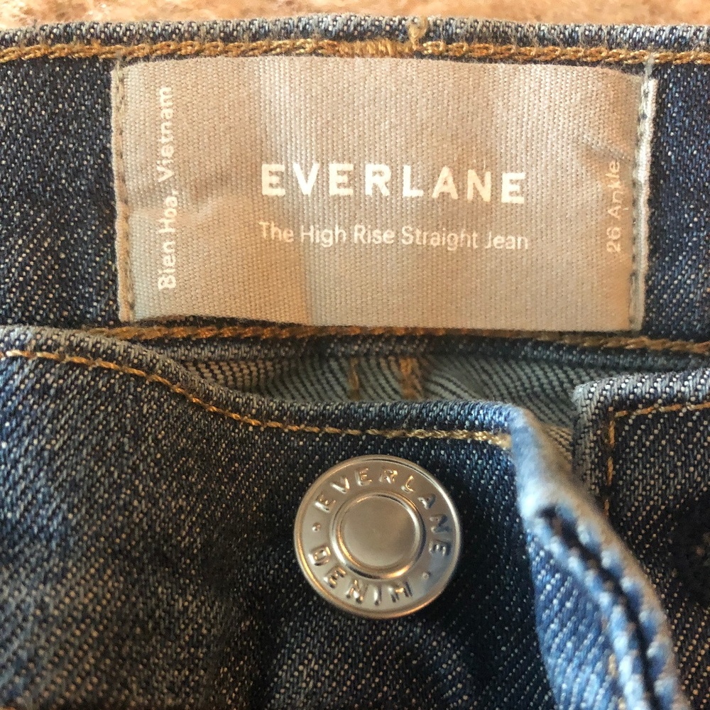 Everlane High Rise Straight Jean!! (worn ONCE!)